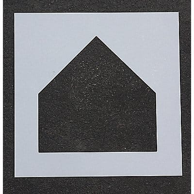 Athletic Stencil Home Plate 17 in 1/8