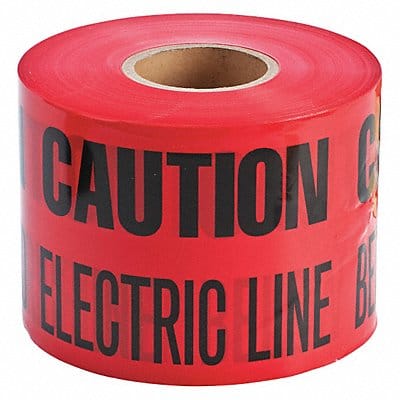 Undrgrnd Mrkng Tape Red 1 000 ft L 6 in