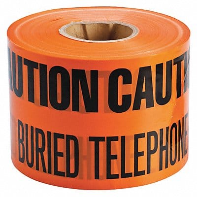 Undrgrnd Mrkng Tape Ornge 1000 ft L 6 in