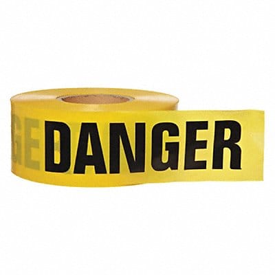 Barricade Tape Yellow 1 000 ft L 3 in