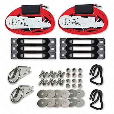 Tie Down Strap Kit Ratchet Poly 16 ft.