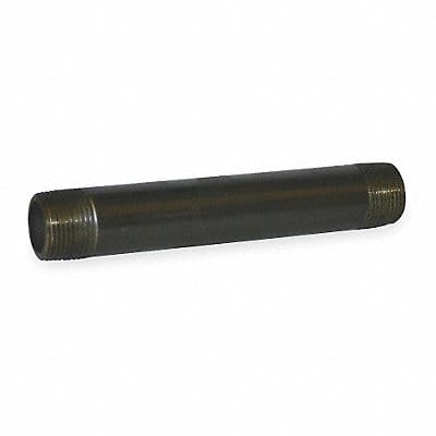 Black Pipe Nipple Threaded 3/4x8 In