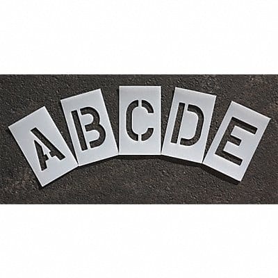 Pavement Stencil 2 in Alphabet Kit 1/16