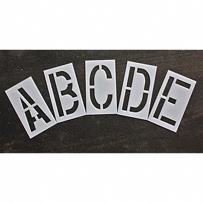 Pavement Stencil 18 in Alphabet Kit 1/8