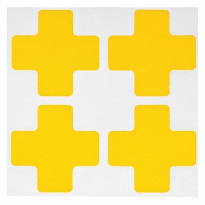 G5702 Floor Tape Yellow 2 inx5 in Cross PK20