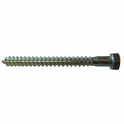 Hex Lag Screw 3/8 Zinc 8 L PK50