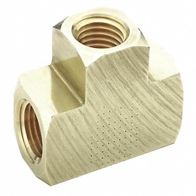 Extruded Tee Brass 3/8 in Pipe Size FNPT