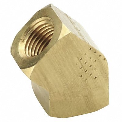 45 Elbow Brass 1/8 in Pipe Size FNPT