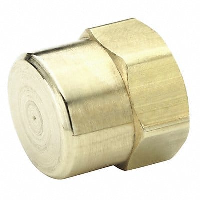 Hex Head Cap Brass 1/4 in Pipe Size FNPT