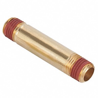 Long Pipe Nipple 1/4 In 2 In L Brass