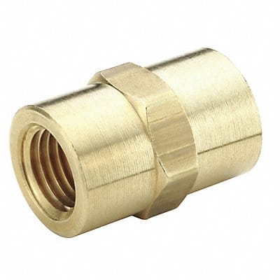 Hex Coupling Brass 3/4 in Pipe Size FNPT