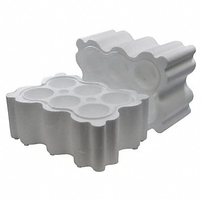 Foam Insert Six Wine Bottles White