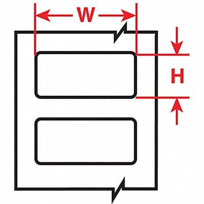 Label White Blank Polypropylene