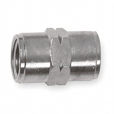 Coupling Nickel-Plated Brass 1/4 in