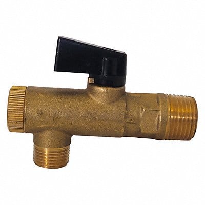 Filter Ball Valve 3/8 MNPT Drain