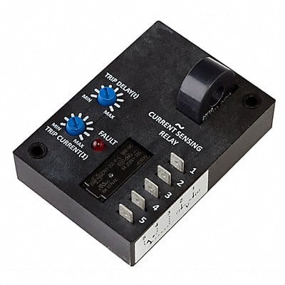 Current Sensing Relay 5 to 50A 120VAC