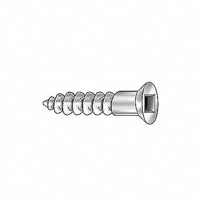 WOOD SCR CSK82 SQ ST ZP #8x1 L PK100