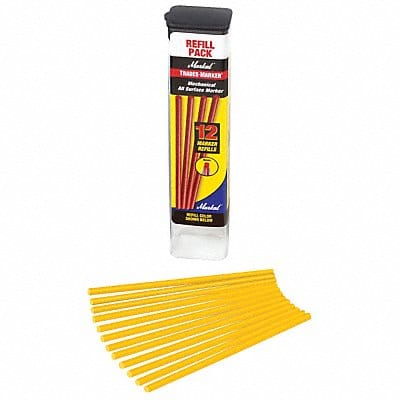 Marker Refill Permanent Yellow PK12