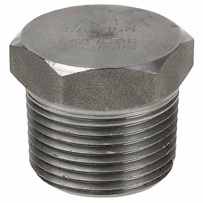 Hex Head Plug 316L SS 1 1/4 in MNPT