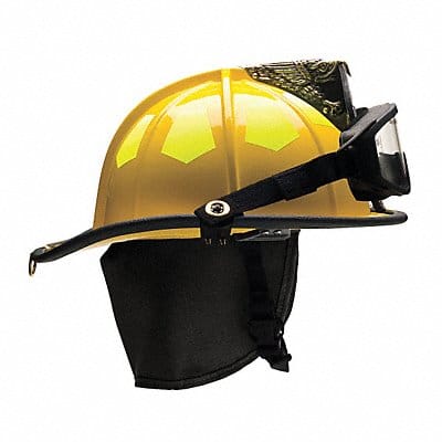 Fire Helmet Yellow Fiberglass