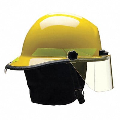 Fire Helmet Yellow Thermoplastic