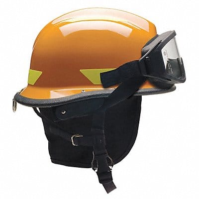 Fire/Rescue Helmet Orange Thermoplastic