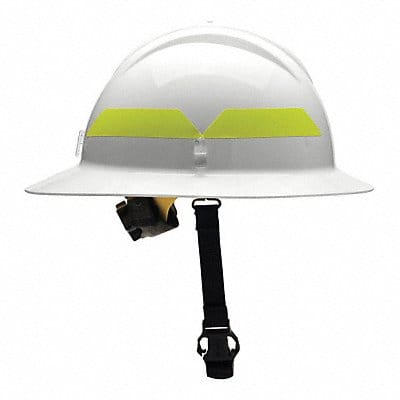 Fire Helmet White Thermoplastic