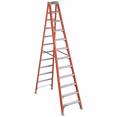 Stepladder Fiberglass 12 ft H 300 lb Cap