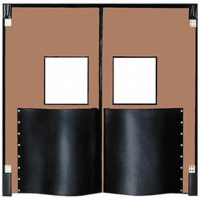 G4687 Swinging Door 7 x 5 ft Medium Brown PR