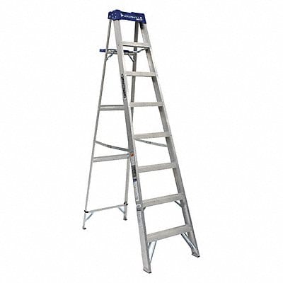 Stepladder Aluminum 8 ft H 250 lb Cap.