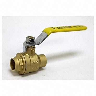 Brass Ball Valve Inline Sweat 1/2 in