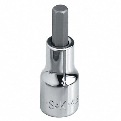 Socket Steel Chrome 4 mm