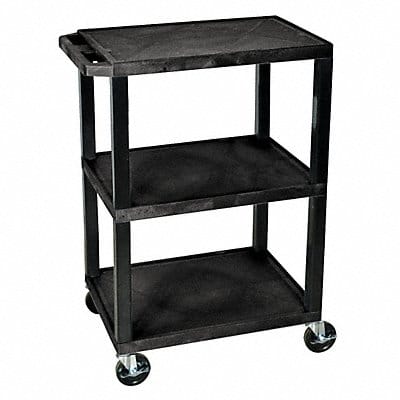 Utility Cart 300 lb Cap. Resin 3 Shlvs