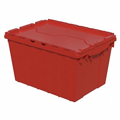 F8959 Attached Lid Ctr Red Solid Ind Grd Poly