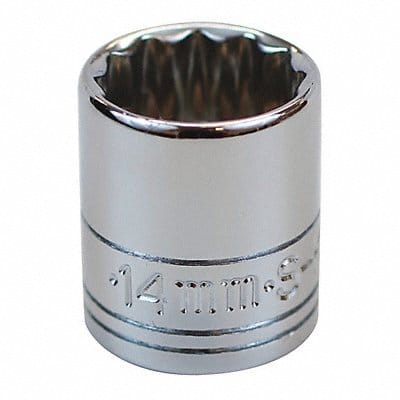 Socket Steel Chrome 14 mm