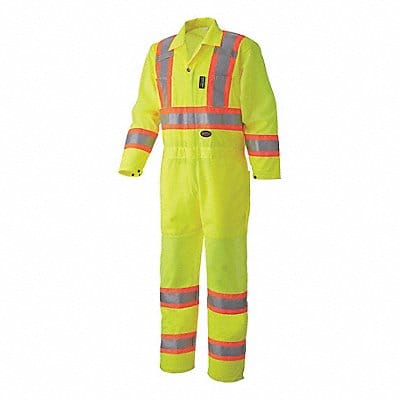 Traffic Coverall Hi-Vis Yw Polyester XL