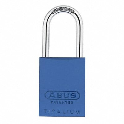 Keyed Padlock 29/32 in Rectangle Blue