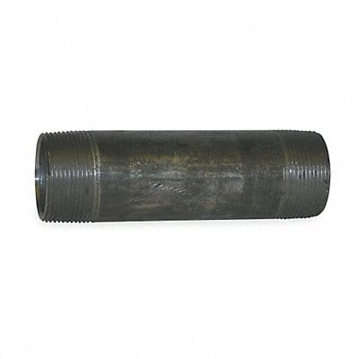 Black Pipe Nipple Threaded 1-1/4x2 In