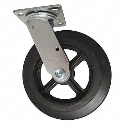 Swivel w/8x2 Rubber on Iron Wheel