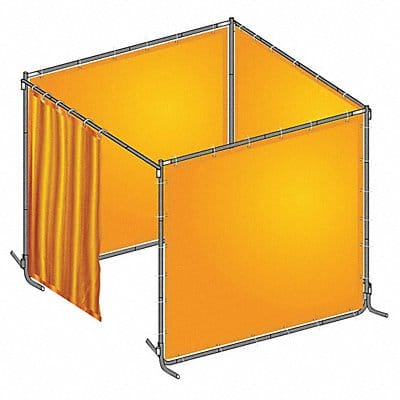 J4046 Welding Booth Kit 6 ft W 6 ft H Yellow