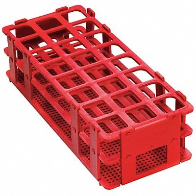 Test Tube Rack No-Wire 25mm Red