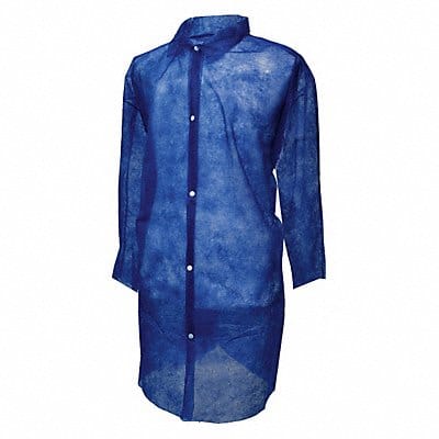 Disp. Lab Coat S Polypropylene Blue PK30