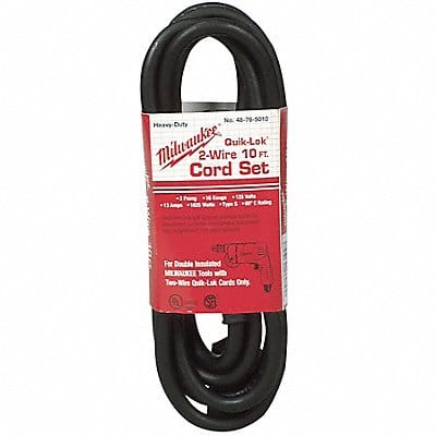 Pwr Tool Cord 1-15P 10 ft 13A 16/2 125V