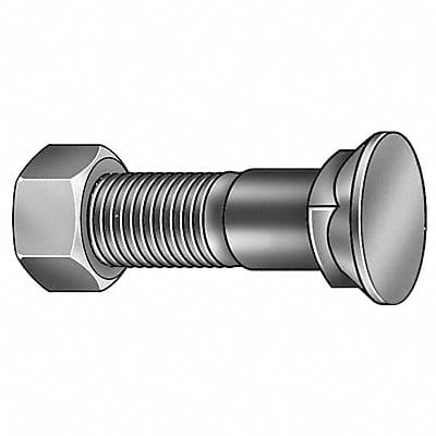 Plow Bolt Fastener L 2 1/2 in PK10