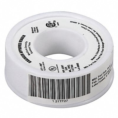 Thread Sealant Tape 1/2 W White