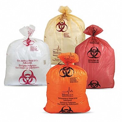 Autoclavable Biohazard Bags 4 gal PK500