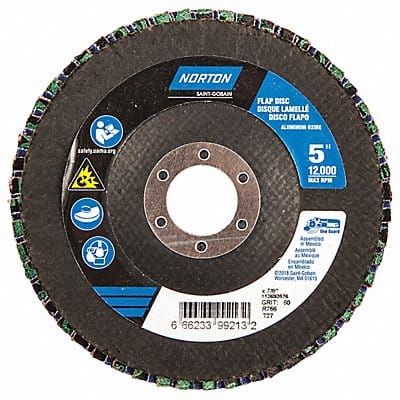 Fiber Disc 5 in Dia 7/8in Arbor P60 Grit