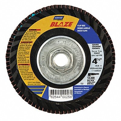 H5958 Fiber Disc 4 1/2 in Dia 7/8in Arbor