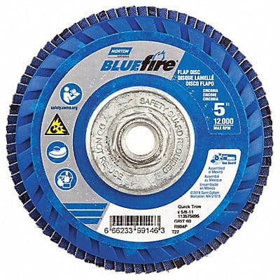 H5961 Fiber Disc 5 in Dia 5/8in Arbor P60 Grit