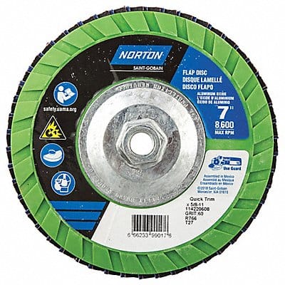 Fiber Disc 7 in Dia 5/8in Arbor P60 Grit